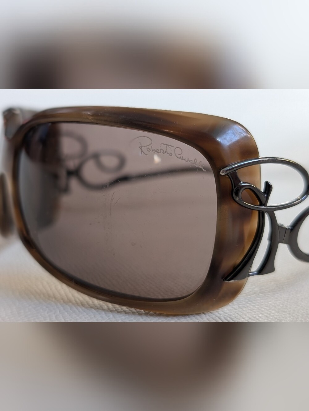 Roberto Cavalli sunglasses Y2K vintage snake tortoise shell frame adrasto - Picture 5 of 6